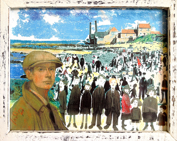 Joppa Rocks, Edinburgh, Scotland: homage to L S Lowry.